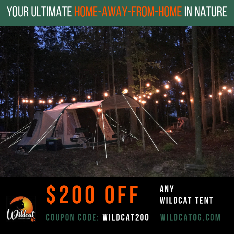 Experience a Wildcat Tent for $200 off!